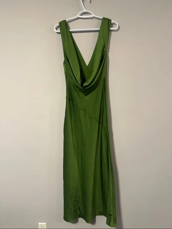 Meshki Nadia Satin Dress with back cowl - Picture 2 of 5